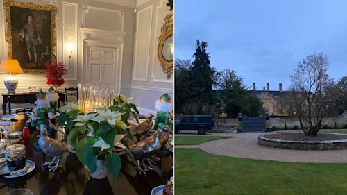 Greek royals gather for pre-Christmas lunch at their beautiful Cotswolds residence