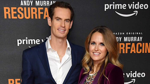 Andy Murray and wife Kim show off tennis skills in their gorgeous garden - video