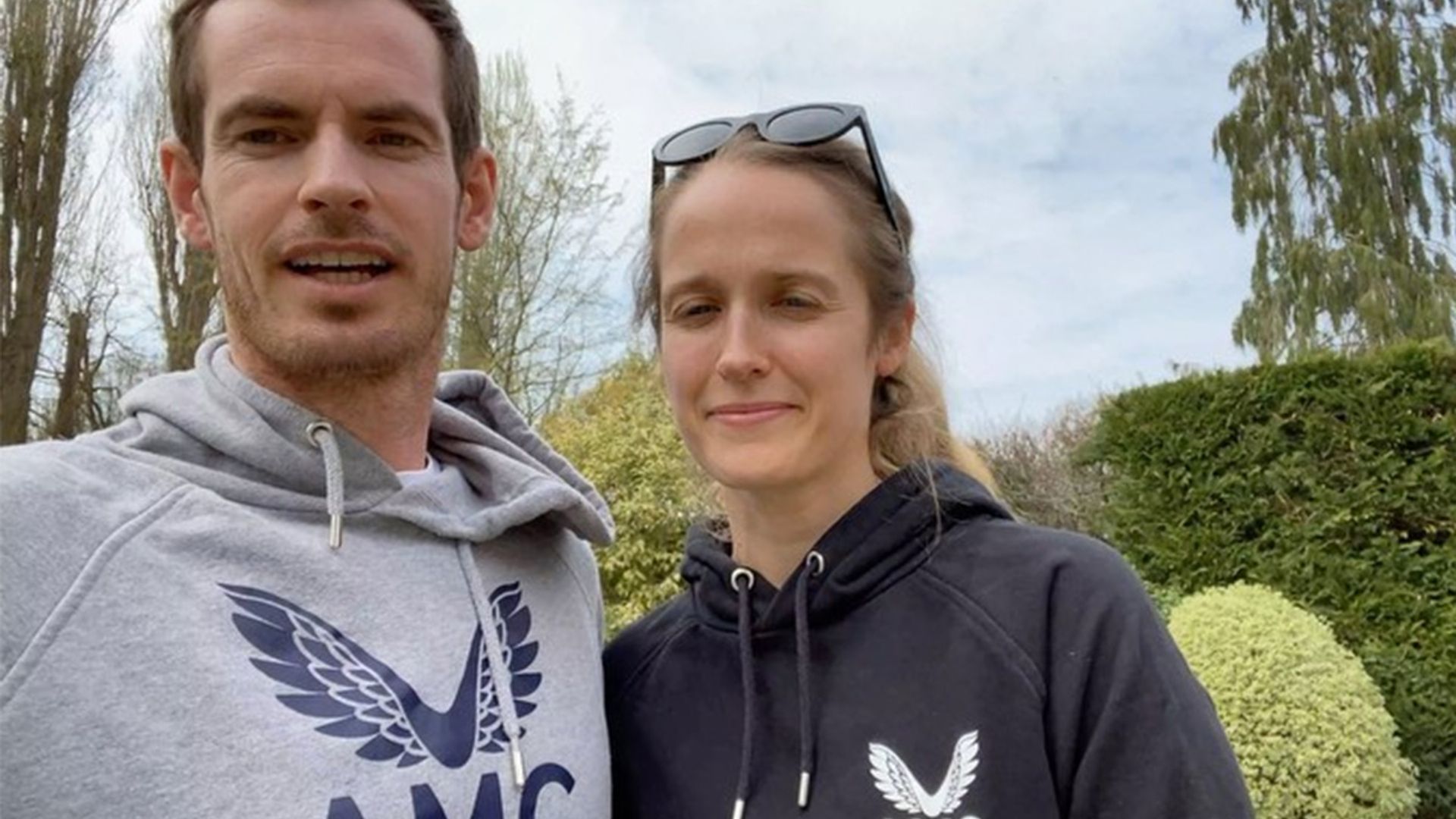 Andy Murray shares a rare glimpse inside his family garden at Surrey