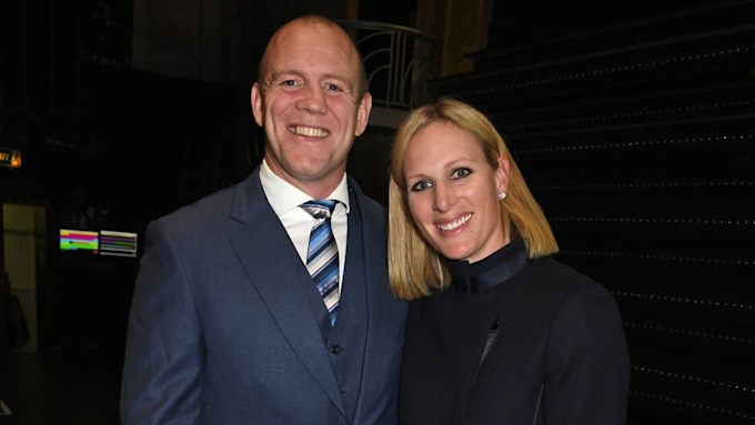 Mike and Zara Tindall's living room has lots of photos on display ...