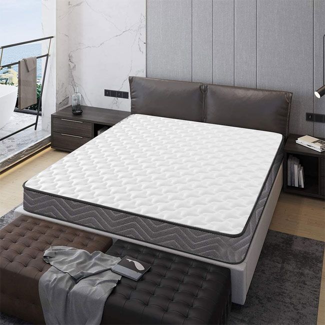 MICRO QUILTED OPEN COIL 6" DEEP MATTRESS 4FT6  DOUBLE CHEAPEST MATTRESSES EVER 