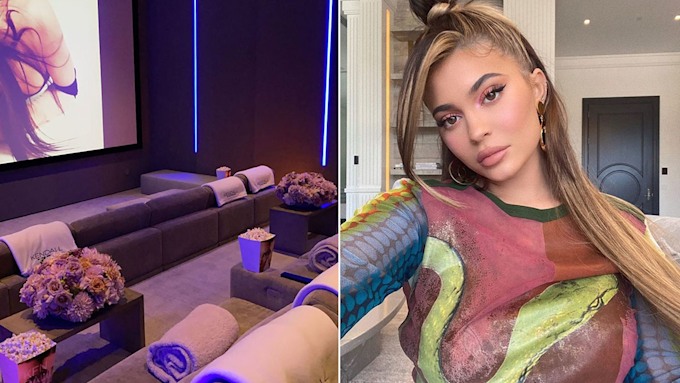 Kylie Jenner's incredible basement bar and home cinema has to be seen to be  believed | HELLO!