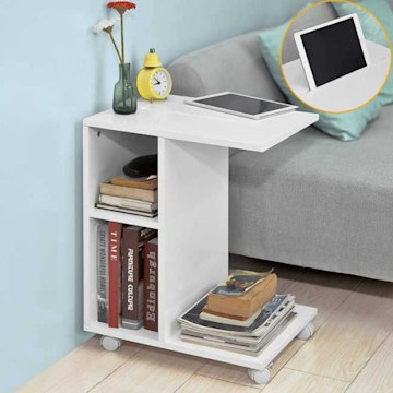 bedside table with storage