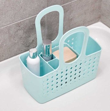 space saving uni essentials bathroom carrier basket