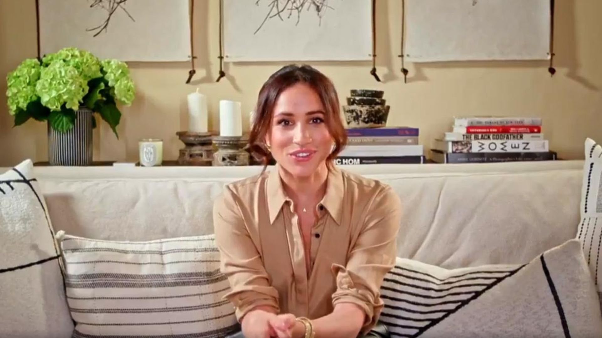 Meghan Markle reveals first look inside living room at Montecito mansion HELLO!