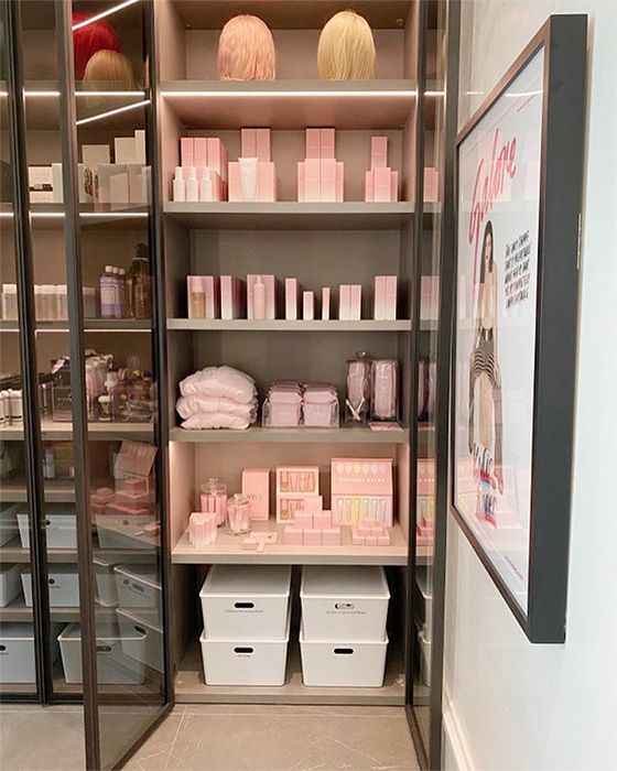 Kylie new glam room could be mistaken for a cosmetics boutique | HELLO!
