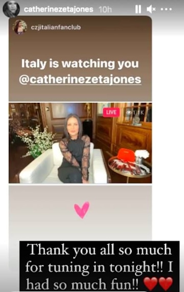 Catherine Zeta-Jones wows in lace as she shares glimpse inside