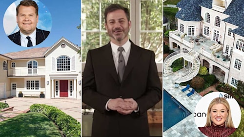 Epic talk show hosts' homes revealed: Kelly Clarkson, Jimmy Kimmel, James Corden, more