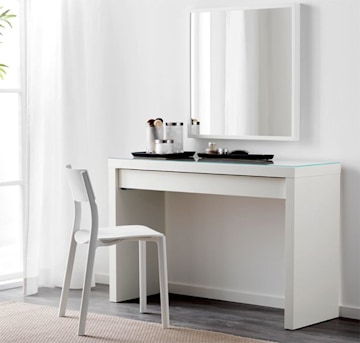 12 Genius Dressing Tables That Double, White Desk Vanity Combo