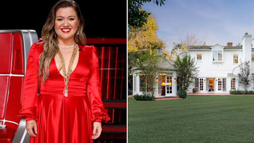 Kelly Clarkson's new singleton home has an epic pool made for parties