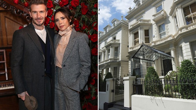 Victoria & David Beckham's grand living room at London home unveiled ...