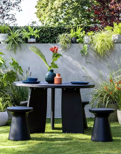 green garden table argos