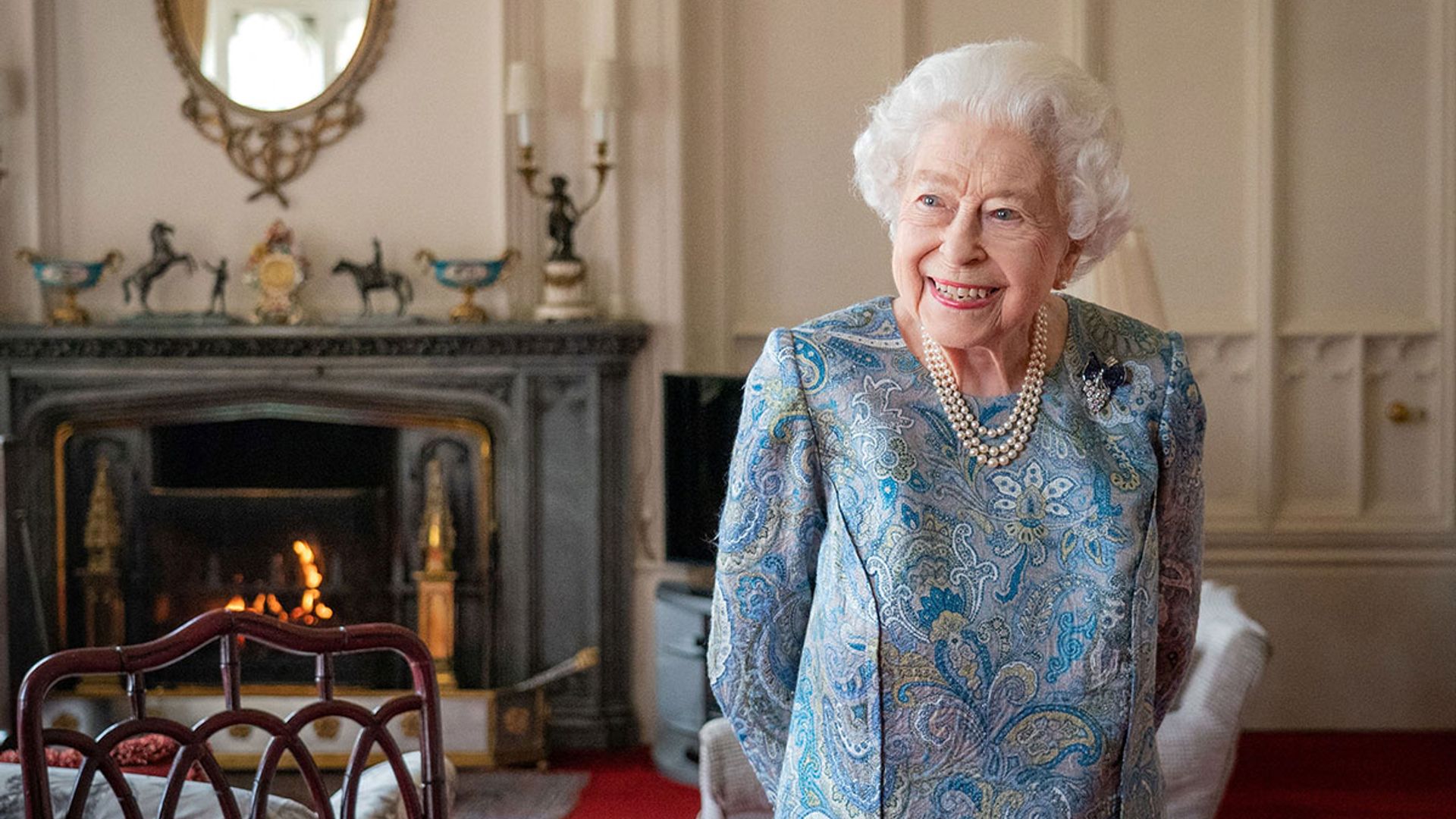 Inside the Queen's private sitting room at Windsor Castle as Angela