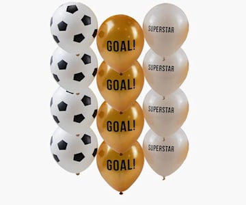 football-golden-balloons