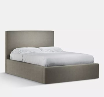 grey double bed frame 