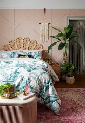 Tropical bedroom Dunelm