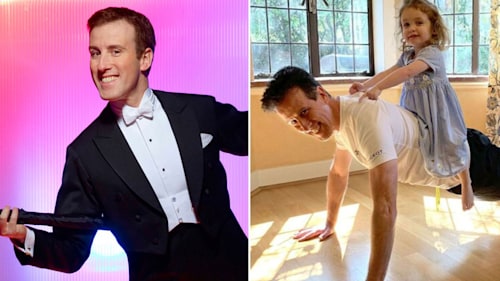 Anton du Beke's rarely-seen living room inside family home with twins