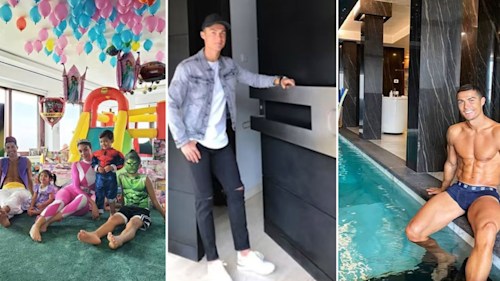 Cristiano Ronaldo's hotel-worthy Italian mansion with girlfriend Georgina and kids revealed