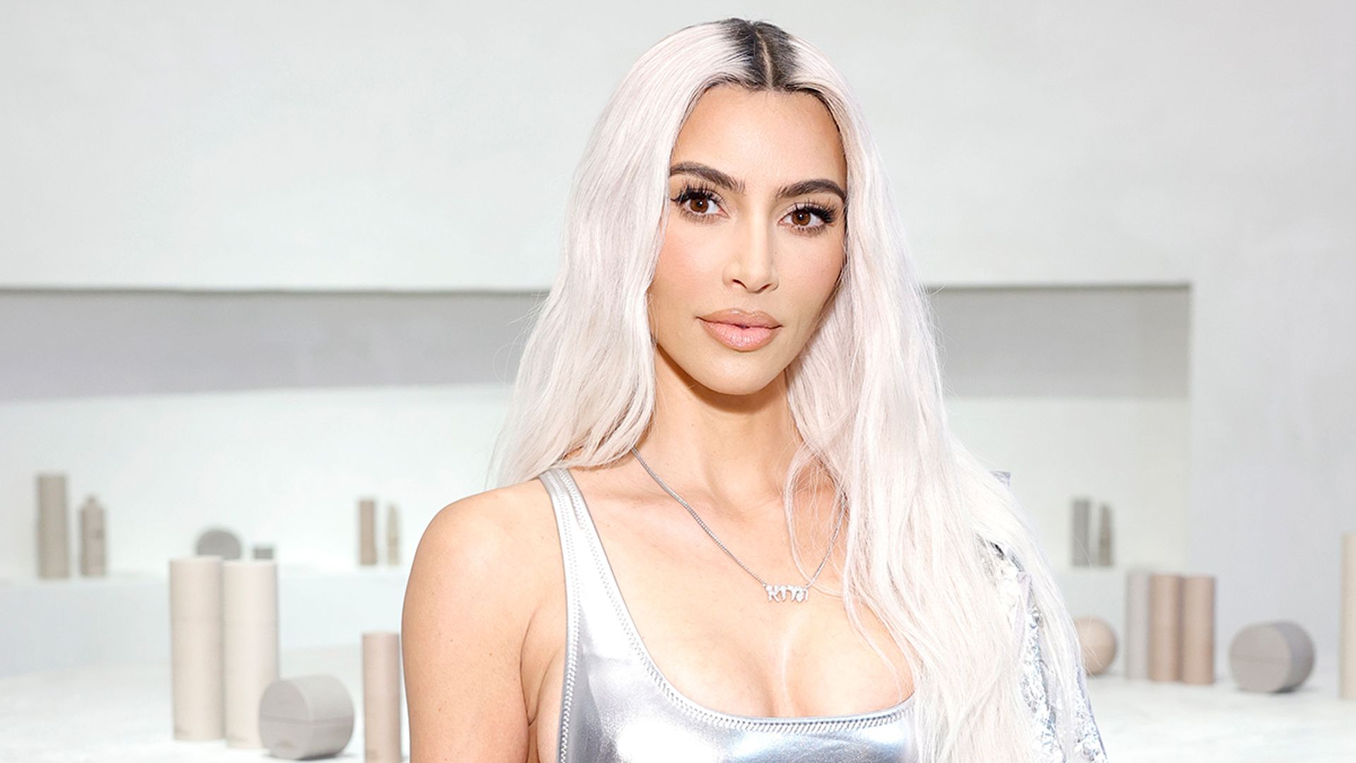 Kim Kardashian unveils jaw-dropping wall of Christmas trees at m mansion – watch