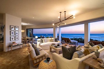 Kim Kardashian's Malibu home living room