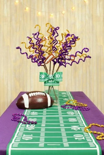 super bowl party essentials table runner