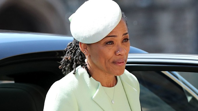 doria ragland in pale green outfit 