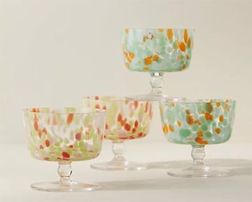 anthropologie dessert glasses