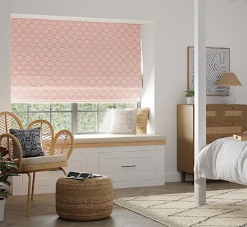 dunelm coral black out blind