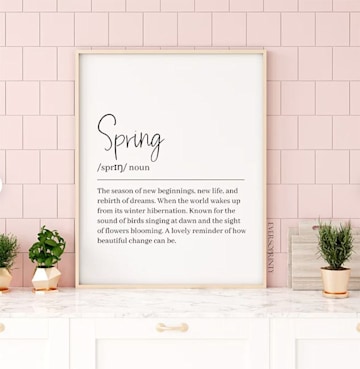 spring artwork from etsy