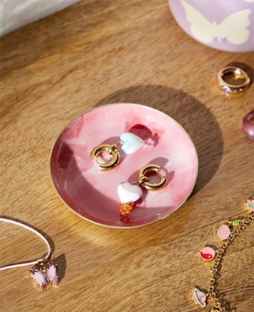 pink jewellery dish