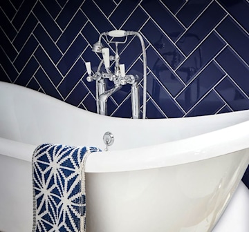 Big Bathroom Shop herringbone tiles