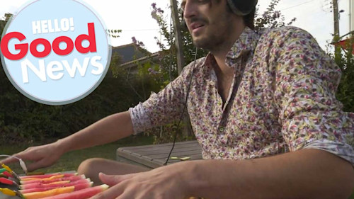 This musician playing a watermelon piano will brighten up your weekend, trust us