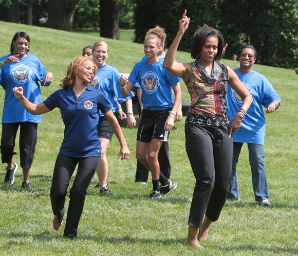 Michelle Obama joins in on the fitness fun | HELLO!