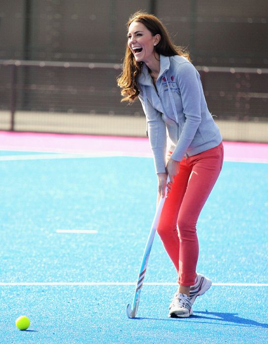 Kate Middleton Plays Hockey With Olympic Team | HELLO!