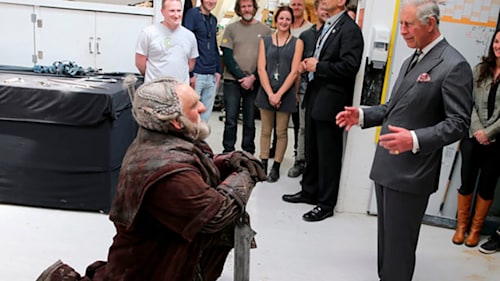 'Best birthday present' for Prince Charles as 'Hobbit' dwarf pledges allegiance