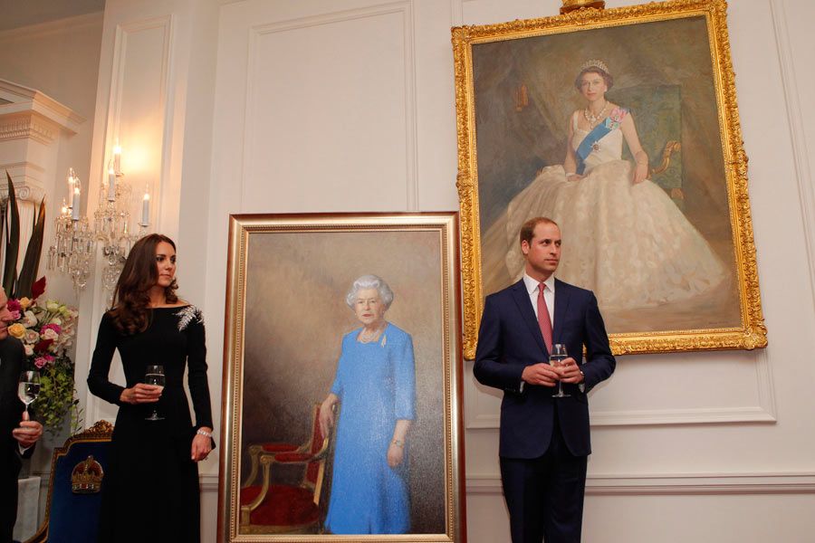 Prince William and Kate Middleton attend state reception at Government ...