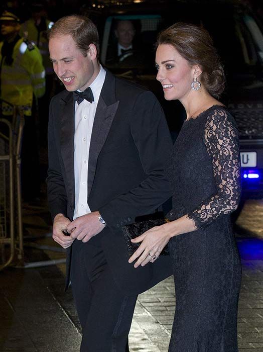 Duke and Duchess of Cambridge in high spirits at Royal Variety ...