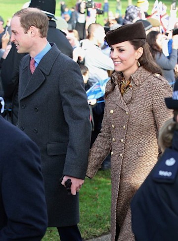 Duchess Kate and Prince William at Sandringham church service | HELLO!