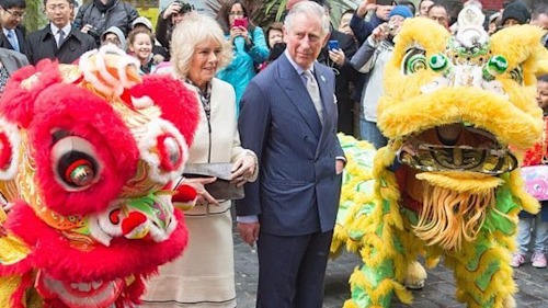 Prince Charles and Camilla ring in colorful Chinese New Year