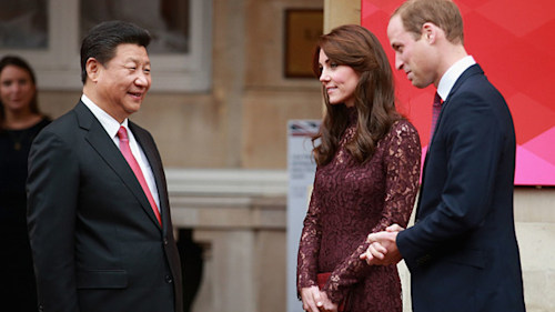 Kate Middleton and Prince William meet with Chinese President in London