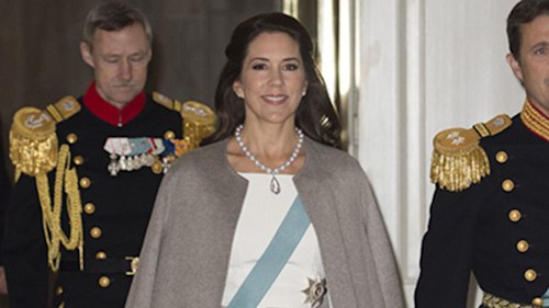 Crown Princess Mary of Denmark continues style streak in winter white gown