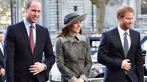 Kate Middleton, Prince William and Prince Harry join Queen Elizabeth at Westminster Abbey