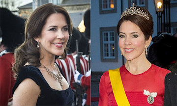 Princess Mary of Denmark recycles red dress and tiara | HELLO!