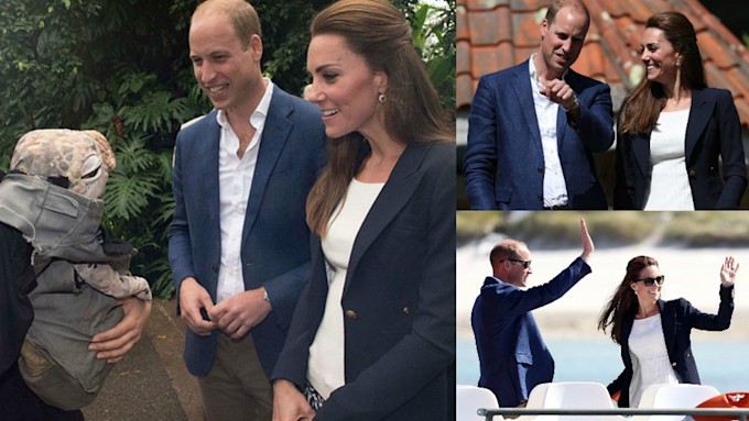 Prince William and Kate Middleton meet a dinosaur plus more highlights ...