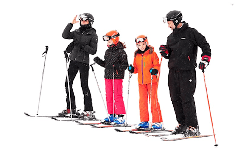 Queen Letizia and King Felipe hit the slopes with Princesses Leonor and Sofia