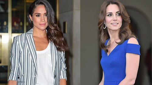 Kate and Meghan Markle: their first public appearances with their Princes