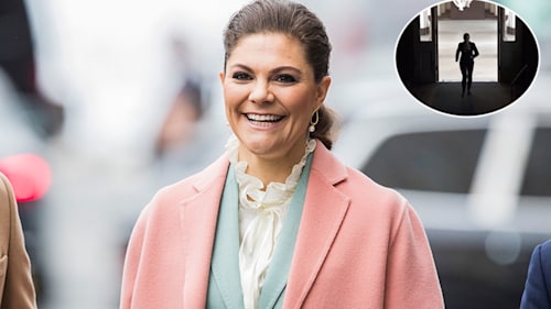 Find out why Crown Princess Victoria of Sweden is running around the palace in heels