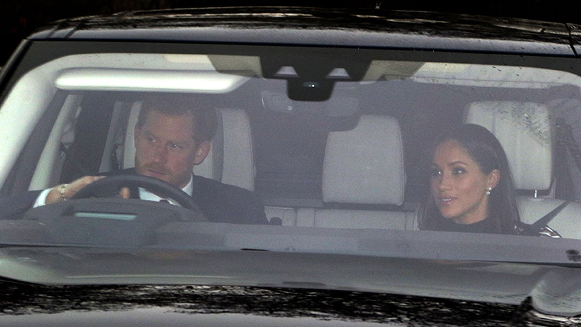 Prince Harry teaching Meghan Markle how to drive on the left | HELLO!