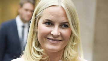 Crown Princess Mette-Marit of Norway smiling