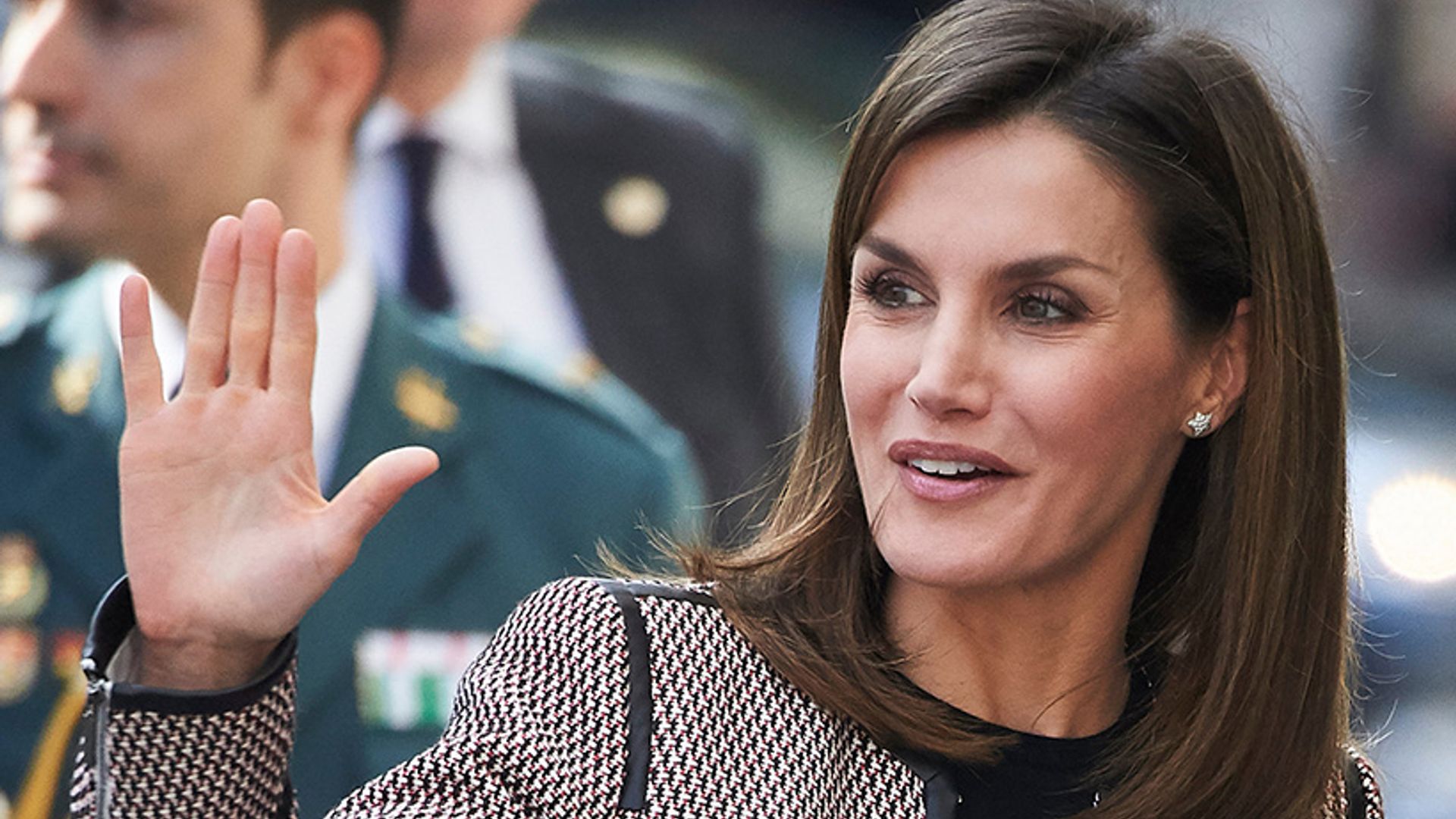 Queen Letizia of Spain all smiles after tense exchange with motherin